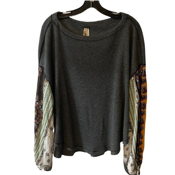 SOLD Free People We the Free Blossom Thermal Top Size MED - Picture 2 of 7